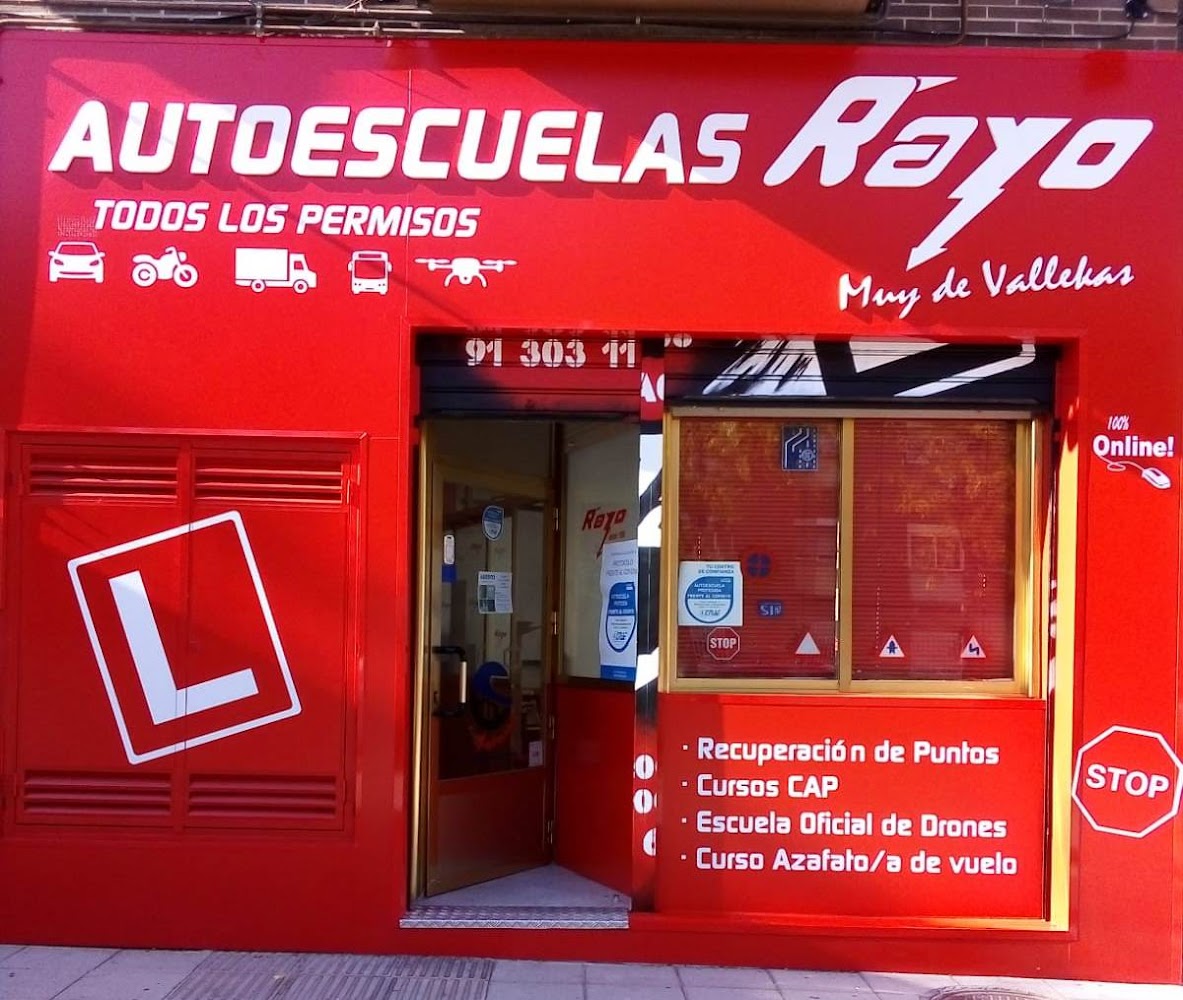 Autoescuela Rayo Ensanche de Vallecas . Recuperación de Puntos y Sensibilización, CAP, Drones y Azafatas